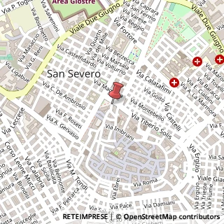 Mappa Piazza Luigi Allegato, 18, 71016 San Severo, Foggia (Puglia)