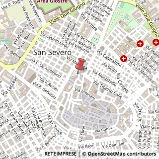 Mappa Piazza Luigi Allegato, 10, 71016 San Severo, Foggia (Puglia)