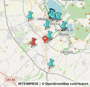Mappa Via Nettunense Nuova, 00041 Albano Laziale RM, Italia (3.95867)