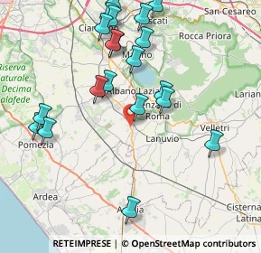 Mappa Via Nettunense Nuova, 00041 Albano Laziale RM, Italia (9.354)