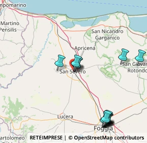 Mappa Via Risorgimento, 71016 San Severo FG, Italia (21.08733)