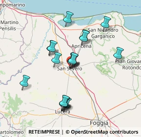 Mappa Via Risorgimento, 71016 San Severo FG, Italia (13.66611)