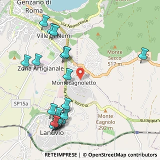 Mappa Via Aligi Sassu, 00045 Genzano di Roma RM, Italia (1.387)