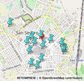 Mappa Via Domenico Diaferia, 71016 San Severo FG, Italia (0.46357)