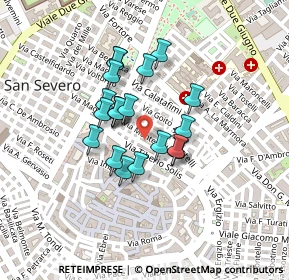 Mappa Via Domenico Diaferia, 71016 San Severo FG, Italia (0.1685)