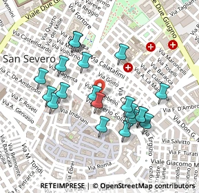 Mappa Via Unità D'Italia, 71016 San Severo FG, Italia (0.228)