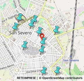 Mappa Via Monts F.ant Sacchetti, 71016 San Severo FG, Italia (0.51273)