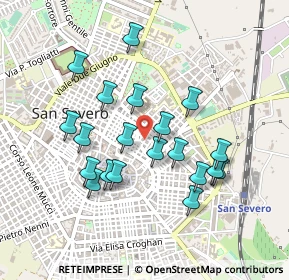 Mappa Via Monts F.ant Sacchetti, 71016 San Severo FG, Italia (0.4475)