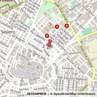 Mappa Via Monsignor Sacchetti, 9, 71016 San Severo, Foggia (Puglia)