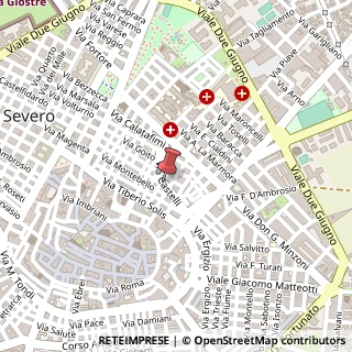 Mappa Via San Ten. Castelli Orazio Luigi, 48, 71016 San Severo, Foggia (Puglia)