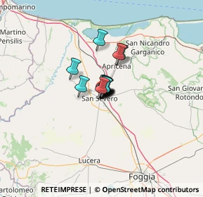 Mappa Via Monts F.ant Sacchetti, 71016 San Severo FG, Italia (4.44786)