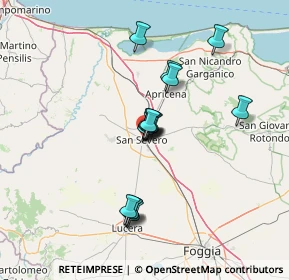 Mappa Via Monts F.ant Sacchetti, 71016 San Severo FG, Italia (11.556)