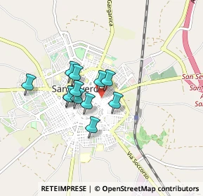 Mappa Via Monts F.ant Sacchetti, 71016 San Severo FG, Italia (0.63833)