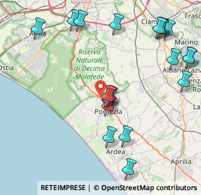 Mappa Via Pontina km 27, 00071 Pomezia RM, Italia (9.9965)