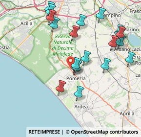 Mappa Via Pontina km 27, 00071 Pomezia RM, Italia (8.87)