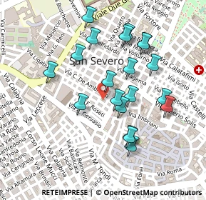 Mappa Via Giuseppe Magnati, 71016 San Severo FG, Italia (0.234)