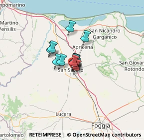 Mappa Via Alfonso Lamarmora, 71016 San Severo FG, Italia (5.42)