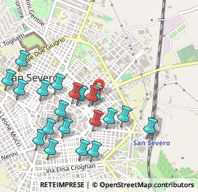 Mappa Via Alfonso Lamarmora, 71016 San Severo FG, Italia (0.5685)