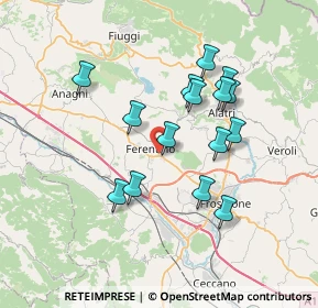 Mappa Via Casilina Nord, 03013 Ferentino FR, Italia (6.82333)