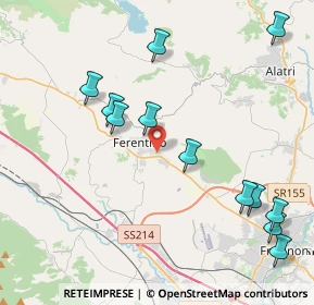 Mappa Via Casilina Nord, 03013 Ferentino FR, Italia (5.05)
