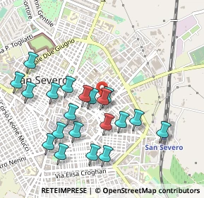 Mappa Via Morgagni, 71016 San Severo FG, Italia (0.5295)