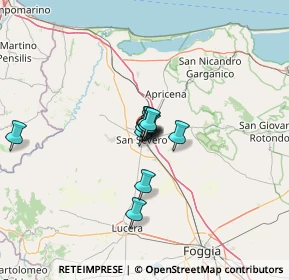 Mappa Via Morgagni, 71016 San Severo FG, Italia (15.58643)