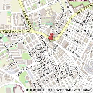 Mappa Viale Checchia Rispoli, 62, 71016 San Severo, Foggia (Puglia)