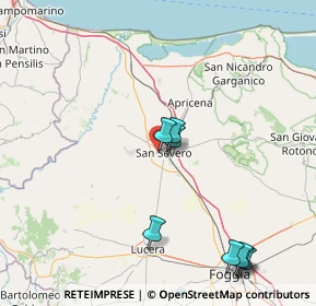 Mappa Via Candela, 71016 San Severo FG, Italia (39.1375)