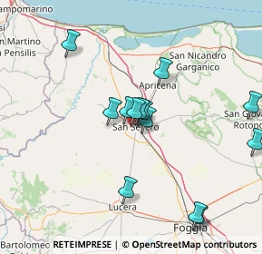 Mappa Via Candela, 71016 San Severo FG, Italia (14.80769)