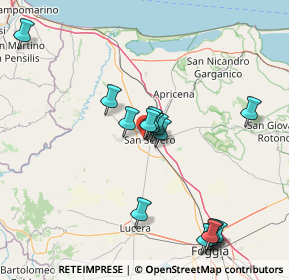 Mappa Via Candela, 71016 San Severo FG, Italia (16.514)