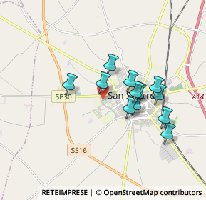 Mappa Via Candela, 71016 San Severo FG, Italia (1.545)