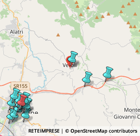 Mappa Via Vergine Maria, 03029 Veroli FR, Italia (7.17059)