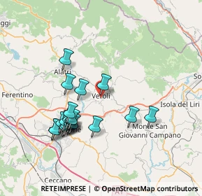 Mappa Via Vergine Maria, 03029 Veroli FR, Italia (7.5305)