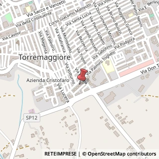 Mappa Via Palmiro Togliatti, 18, 71017 Torremaggiore, Foggia (Puglia)