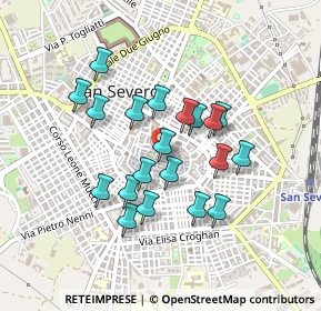 Mappa Via dei Quaranta, 71016 San Severo FG, Italia (0.3925)