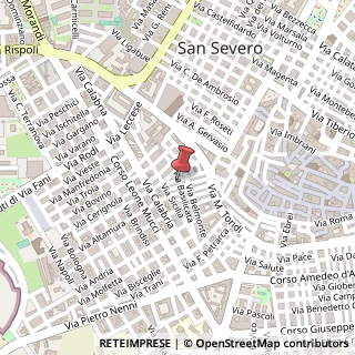 Mappa Via Basilicata, 44, 71016 San Severo, Foggia (Puglia)