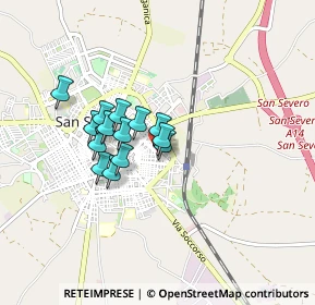Mappa Via Ugo Amedeo Salvitto, 71016 San Severo FG, Italia (0.63071)