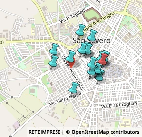 Mappa Via Manfredonia, 71016 San Severo FG, Italia (0.335)