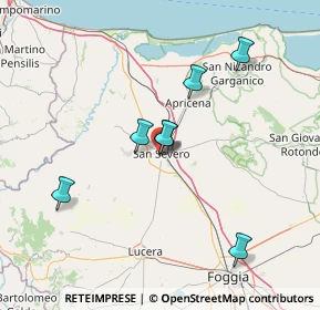 Mappa Levigas, 71016 San Severo FG, Italia (29.08083)