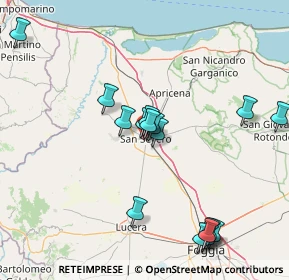 Mappa Via Manfredonia, 71016 San Severo FG, Italia (17.165)