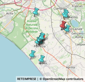Mappa Via delle Antille, 00071 Pomezia RM, Italia (6.06133)