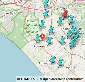 Mappa Via delle Antille, 00071 Pomezia RM, Italia (9.4425)