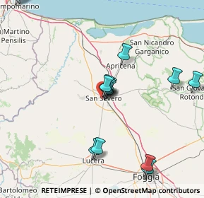 Mappa Viale Caduti di Via Fani, 71016 San Severo FG, Italia (17.695)