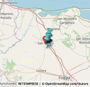 Mappa Viale Caduti di Via Fani, 71016 San Severo FG, Italia (21.43583)