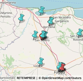 Mappa Viale Caduti di Via Fani, 71016 San Severo FG, Italia (19.3015)