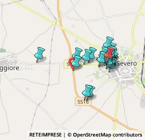 Mappa SS  16 Km 642+700, 71016 San severo FG, Italia (1.6735)