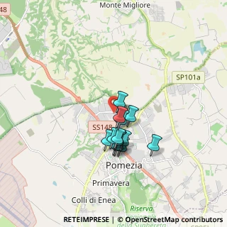 Mappa Via Naro, 00071 Pomezia RM, Italia (1.35857)