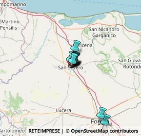 Mappa Via Leopardi, 71016 San Severo FG, Italia (6.07083)