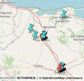 Mappa Via Calabria, 71016 San Severo FG, Italia (17.92)