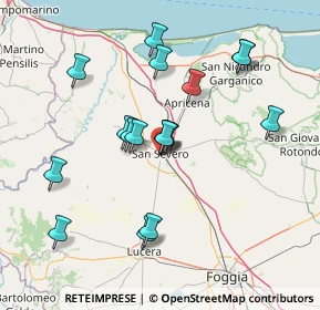 Mappa Piazza Nicola Tondi, 71016 San Severo FG, Italia (14.86176)